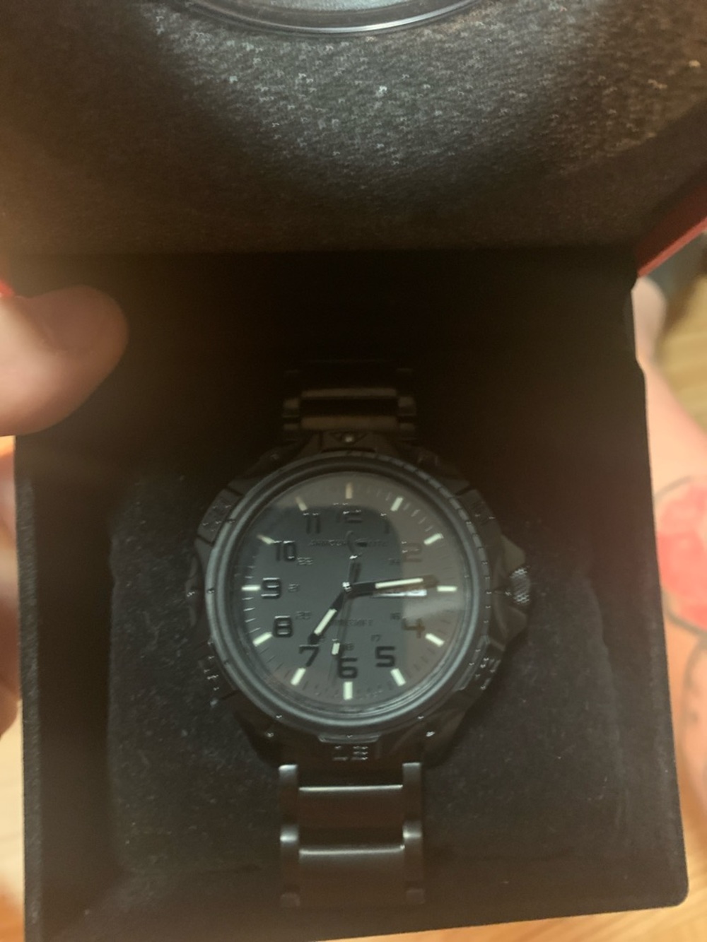 All-Black Armour lite/ isobrite colab Men's Analog Watch - Matte Black Bracelet